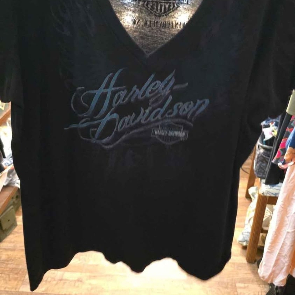 Harley-Davidson Black V-Neck T-Shirt